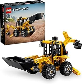 LEGO Technic Backhoe Loader Construction Toy Vehicle Set 42197 Building Blocks Toys for 7+ Gift for Boys and Girls