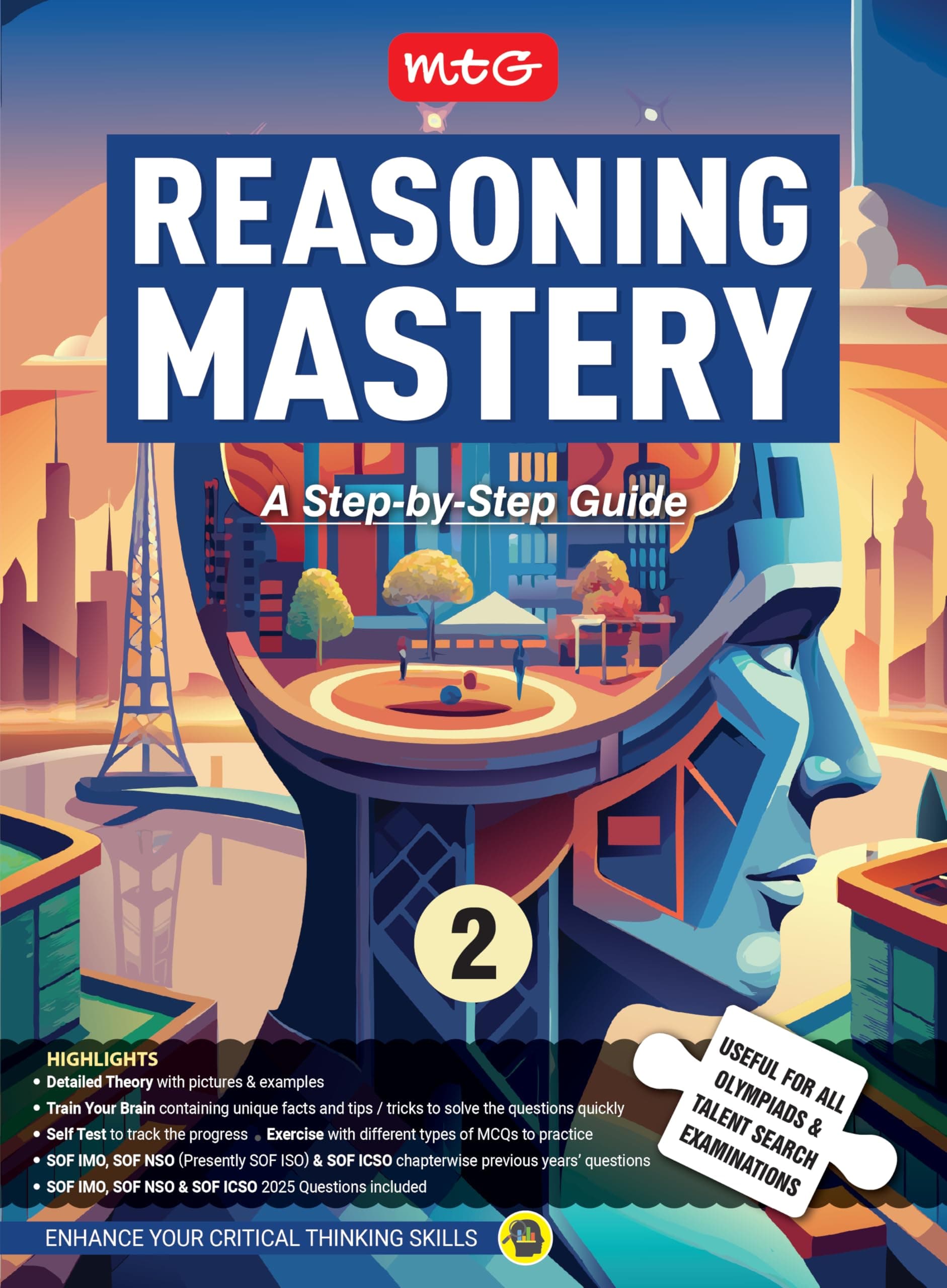 MTG Class-2 Reasoning Mastery Book | SOF IMO, ICSO & iso Question Included | Useful For All Olympiads & Talent Search Exam 2026-27