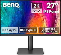 BenQ Creative Pro PD2706QN 27” 2K QHD (2560x1440) 100Hz IPS Color Accurate Monitor for Designers| 95% P3| 100% sRGB/Rec.709| 90W USB-C|Software Calibration| Daisy Chain|Pantone & Calman Certified