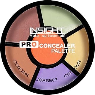 INSIGHT Pro Concealer Palette - Shade Corrector | Makeup Wheel for Face | Satin–Matte Finish | 3-in-1 Conceal, Contour & Correct | Waterproof | Full Coverage | 15gm