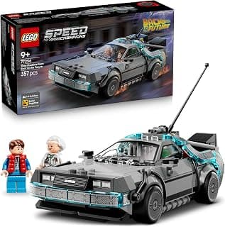 LEGO Speed Champions Time Machine from Back to The Future - Model Car Kit and Building Set - 77256