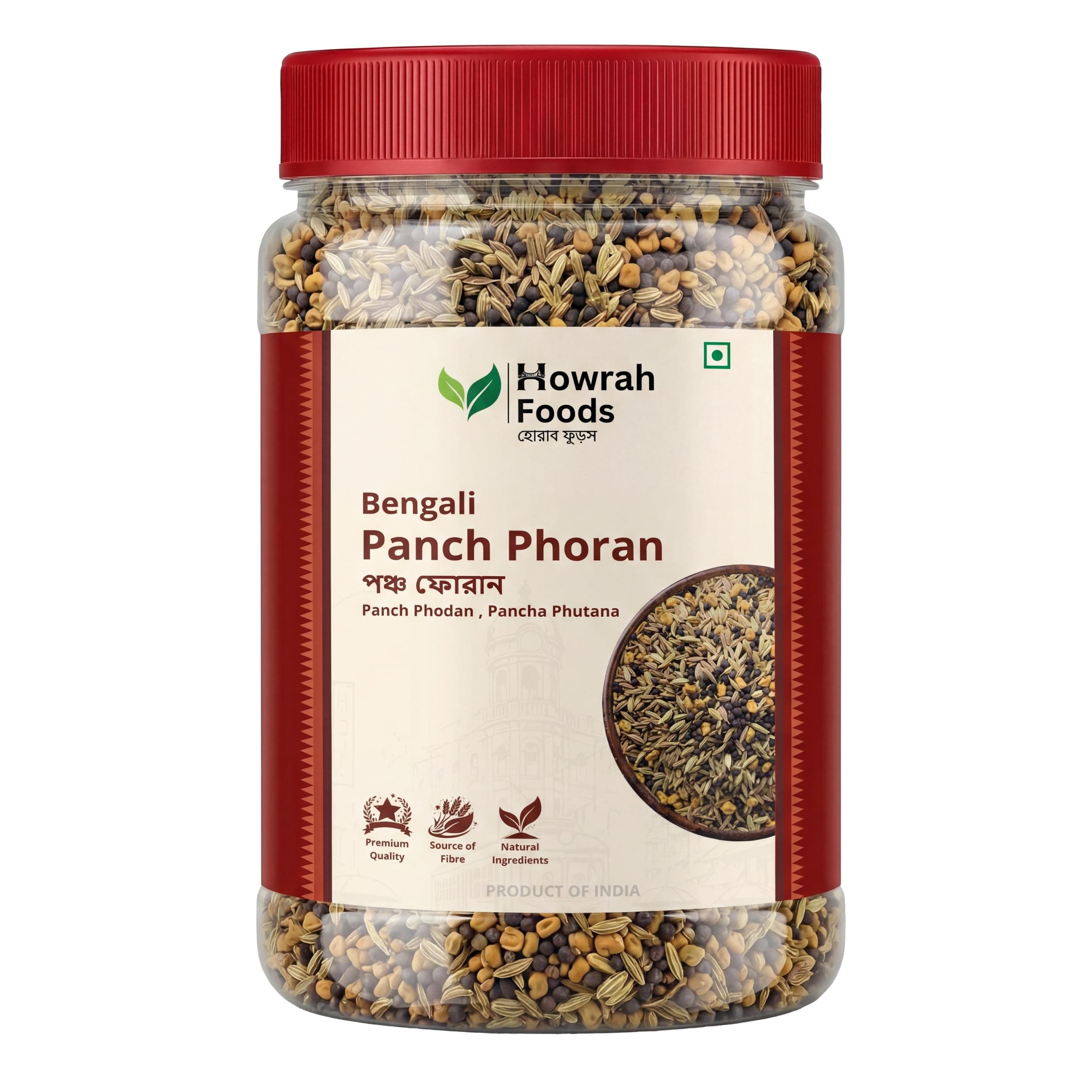 HOWRAH FOODS Bengali Panch Phoran 200g | Panch Phoron 5 Spice Mix Whole Seeds for Bengali Tadka Dal, Sabzi, Shukto & Fish Curry | Aromatic Clean Pure Blend No Preservatives | Authentic Taste of Bengal