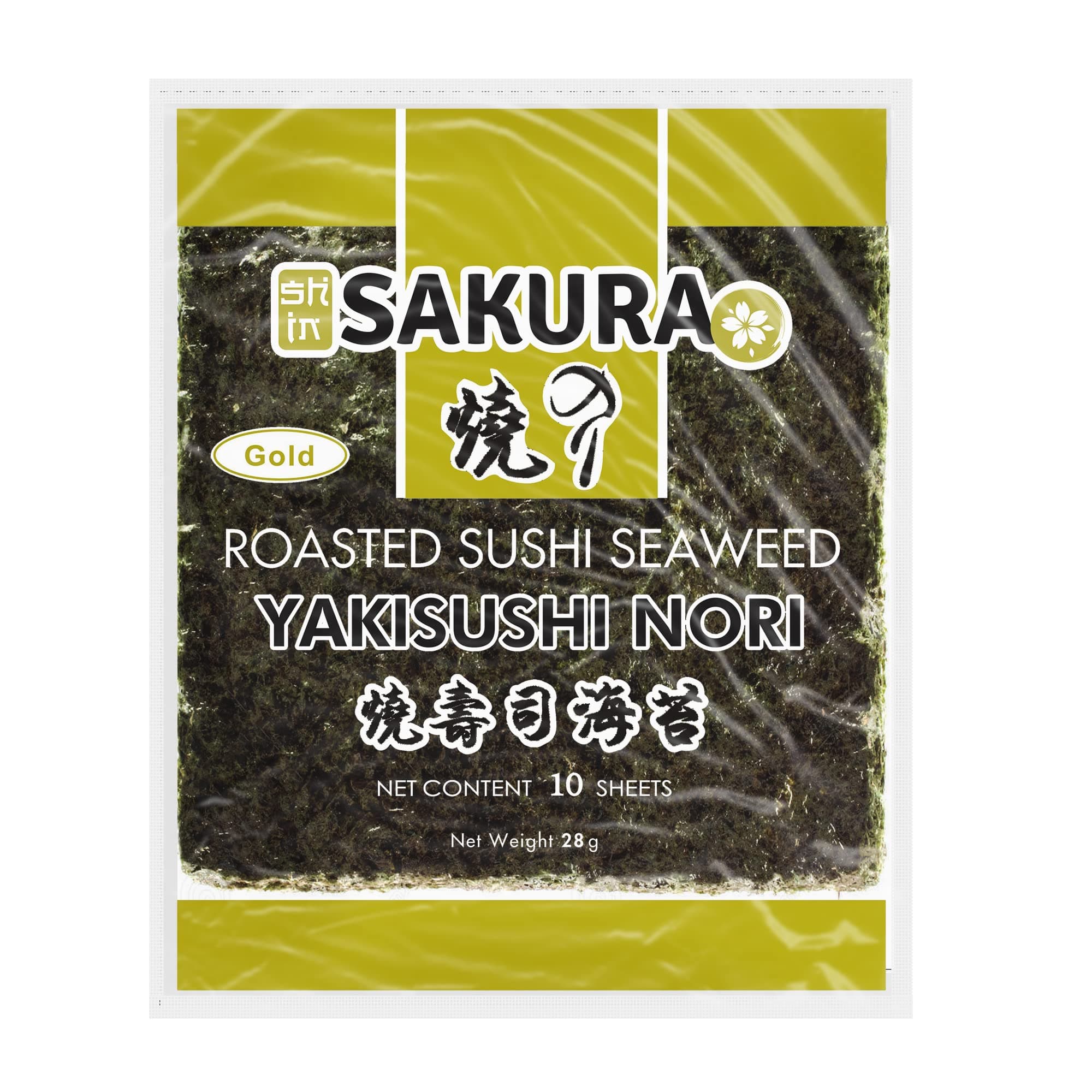 Sakura Roasted Sushi Seaweed YAKISUSHI Nori Sheet 28gms