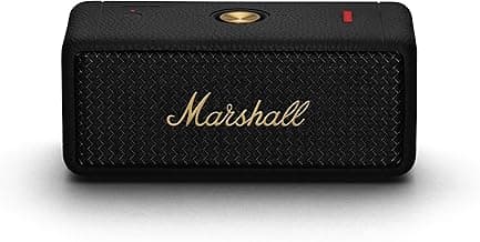 Marshall Emberton II 20 W Wireless Bluetooth Portable Outdoor Speaker (Black & Brass)