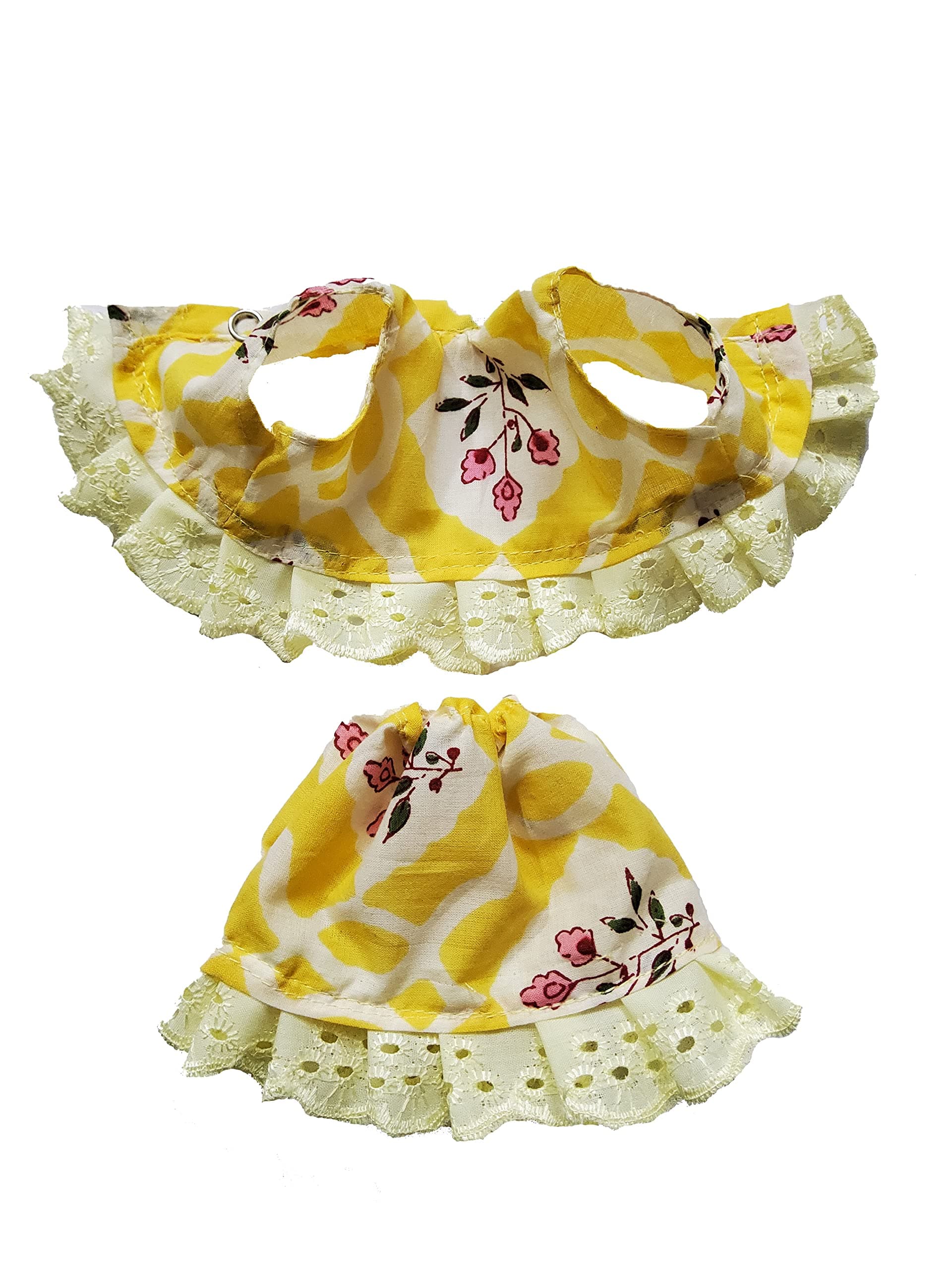 Laddu Gopal Night Dress | Night Suit | Skirt Top | Summer Dress | Cotton Dress | Cotton Poshak Size (0)