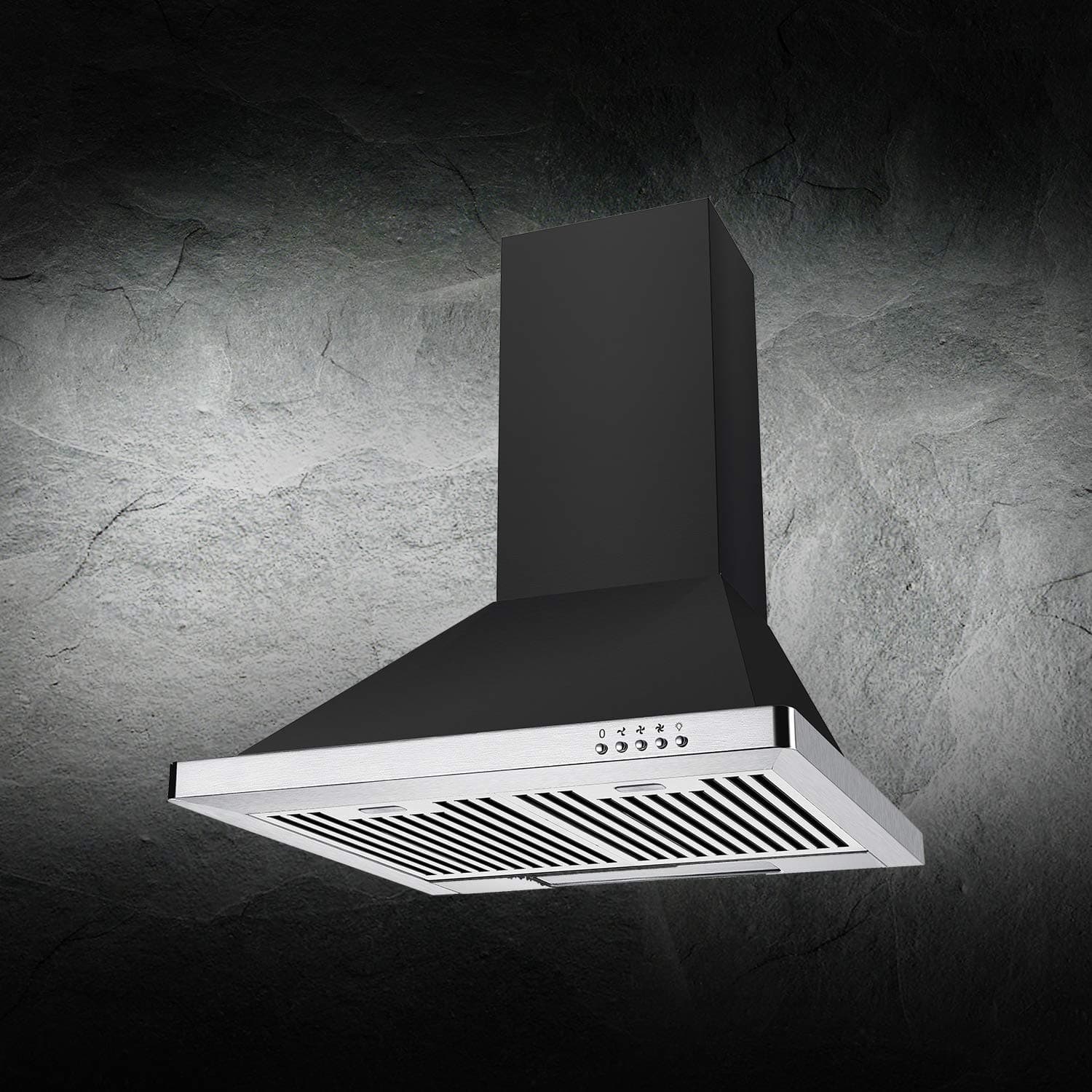 KAFF 60 cm 1080 m3/h Chimney (NERO MX 60, Black)