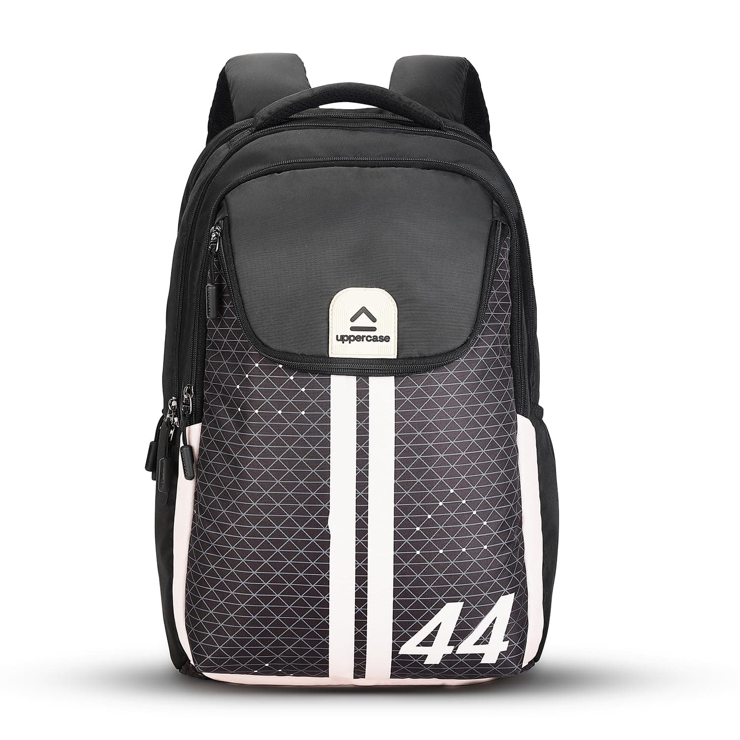 uppercase Pixel Laptop Backpack | 3 Compartments, Well-Padded, Rain Cover, Trolley Sleeve, Organisers | For Boys & Girls | 500 Days Warranty
