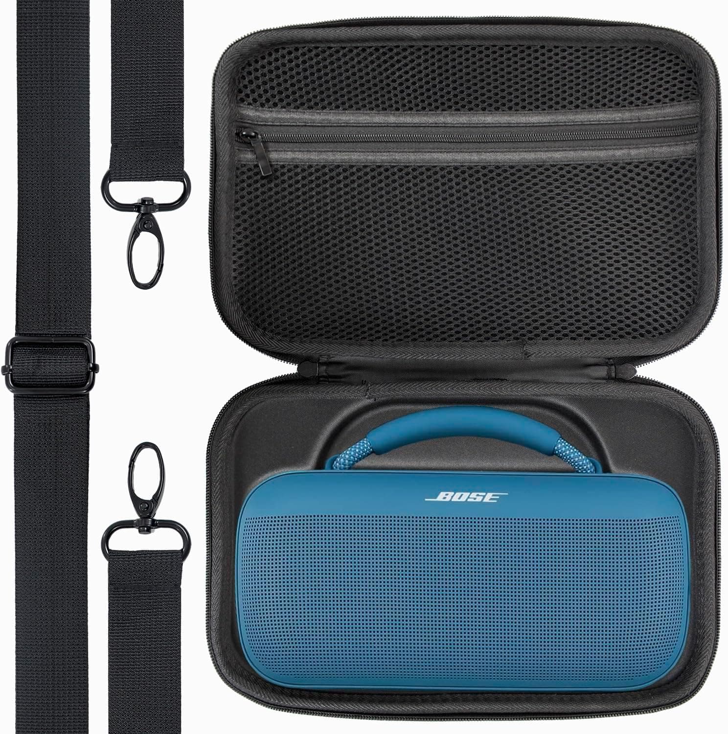M.G.R.J® Portable Carrying Case Cover for Bose New SoundLink Max Portable Speaker (Black)