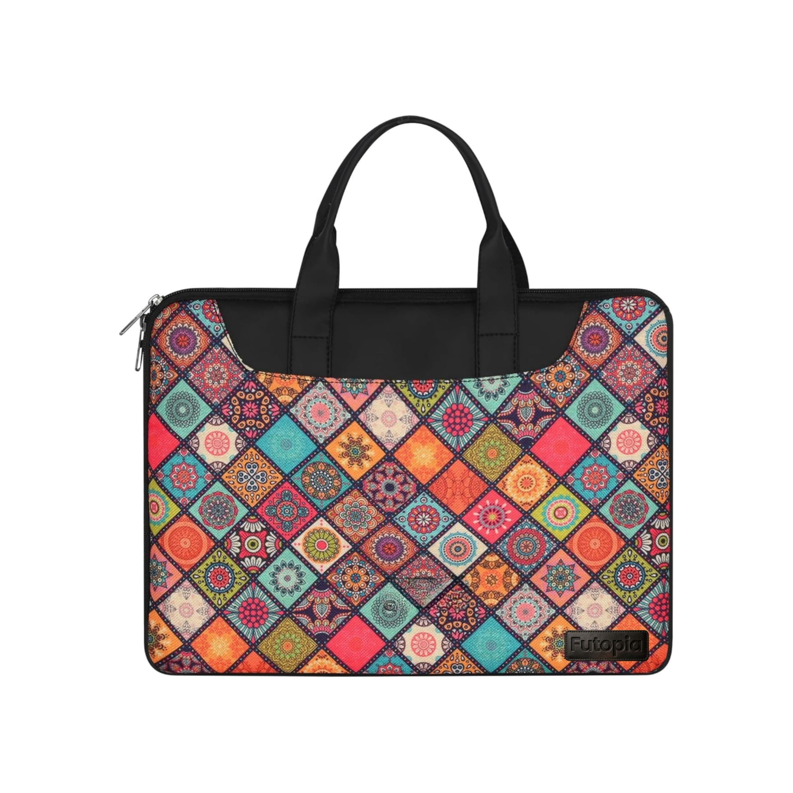 Futopia Stylish Printed Laptop Sleeve Bag 15.6–16 Inch with Handle | Laptop Case Cover | Water Resistant & Shockproof | Padded Interior | Laptop, Notebooks Bag for Office, College & Travel