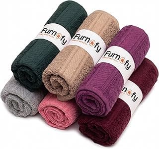Premium Cotton Hand Towels Set of 6 – Ultra Soft, Highly Absorbent & Quick-Dry for Gym, Kitchen, Pool, Travel & Home (40x60 cm, Vibrant Multicolor)