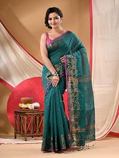 dB DESH BIDESH Women`s soft cotton silk saree trending mid night zari party,wear kanjivaram silk saree fancy mysore mul cotton wedding georgette sari for women sarees with unstitched blouse piece