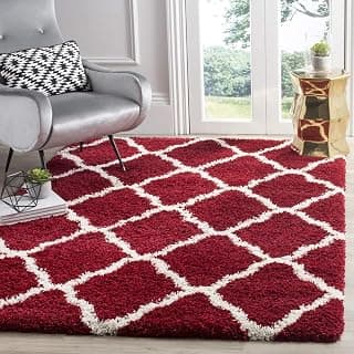 Present Carpet for Room, Shaggy Rugs Fluffy Carpets, Indoor Modern Plush Area Rugs for Living Room Bedroom Kids Room, ETC Pattern 15, Size 5x8 feet