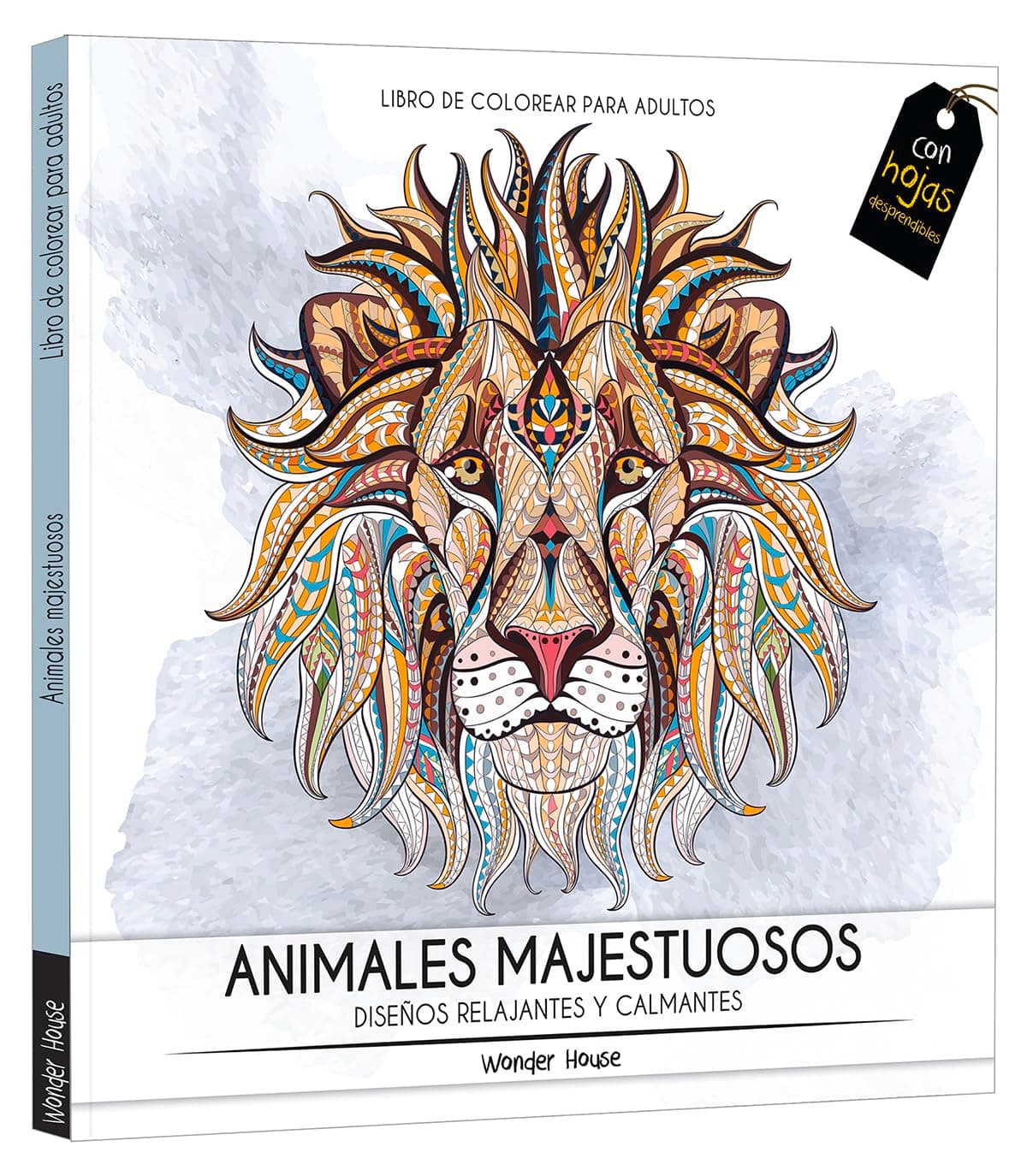 Adult Colouring Books Majestic Animals - Spanish