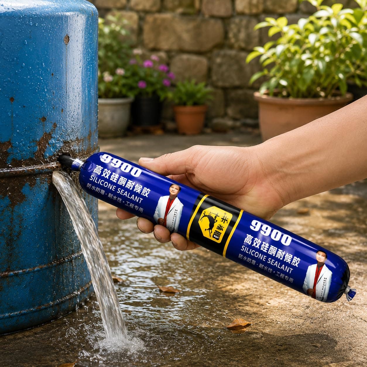 Waterproof Silicone Sealant Adhesive for Roof & Leakage Repair | Weather Resistant | For Concrete, Metal, Steel, Aluminum, Tiles & Water Tank | Flexible & Paintable (PACK OF - 2)