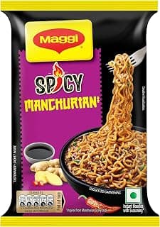 MAGGI Spicy Manchurian Noodles | Inspired by Manchurian Gravy | Instant & Easy-to-Cook Snack | 61g Pack