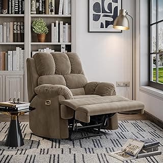 Wakefit Recliner | 3 Year Warranty | Recliner Sofa 1 Seater, XpertGRID Technology, Designed for Supreme Comfort & Relaxation, Easy DIY Assembly, 145 kg Weight Capacity, Electric Virelia (Stone)