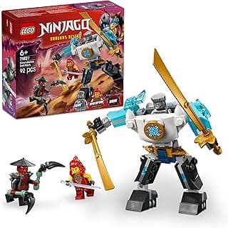 LEGO NINJAGO Zane’s Battle Suit Mech Pretend Play Toy Set 71827 Building Blocks Toys for 6+ Gift for Boys and Girls