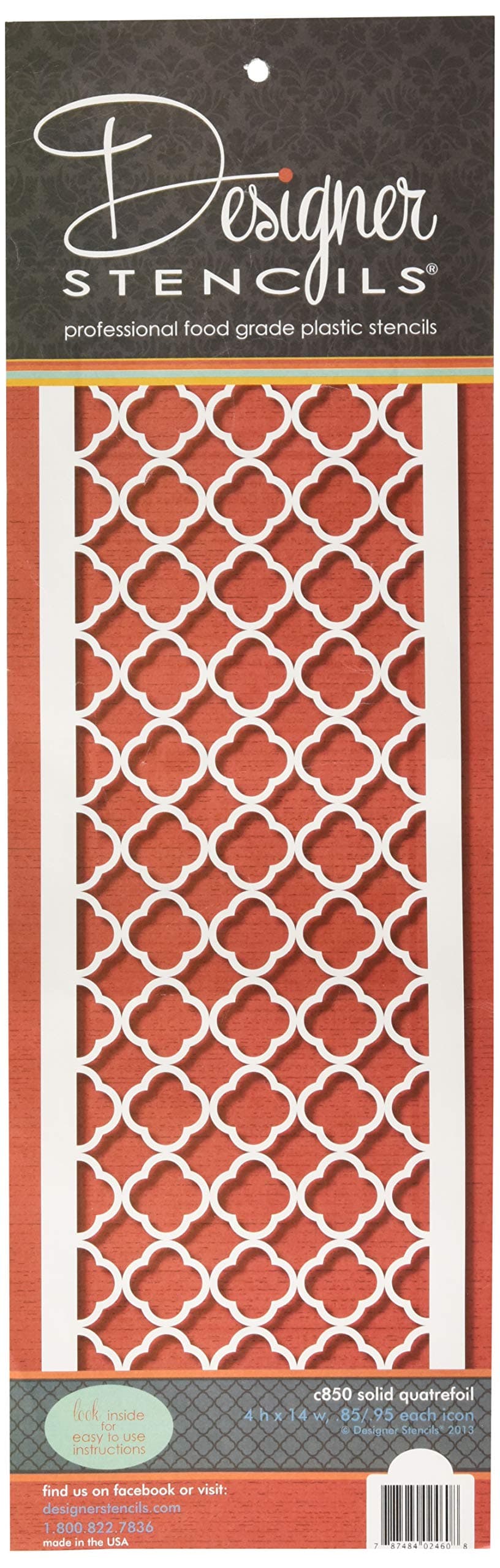 Solid Quatrefoil Stencil by Designer Stencils