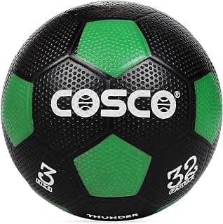 Cosco Thunder Size -5 Green Football, Size 5 (Multicolour)