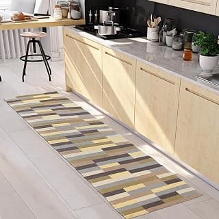 SARAL HOME EASY LIVING Lucier Soft Cotton Durable & Washable Multipurpose Runner For Home/Kitchen/Living Area/Lobby/Office With Anti Skid Backing (Brown, 50 Cm X 180 Cm)