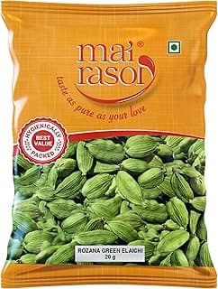 MAI RASOI Rozana Green Cardamom Whole/Hari Elaichi/Ilaichi (20g)