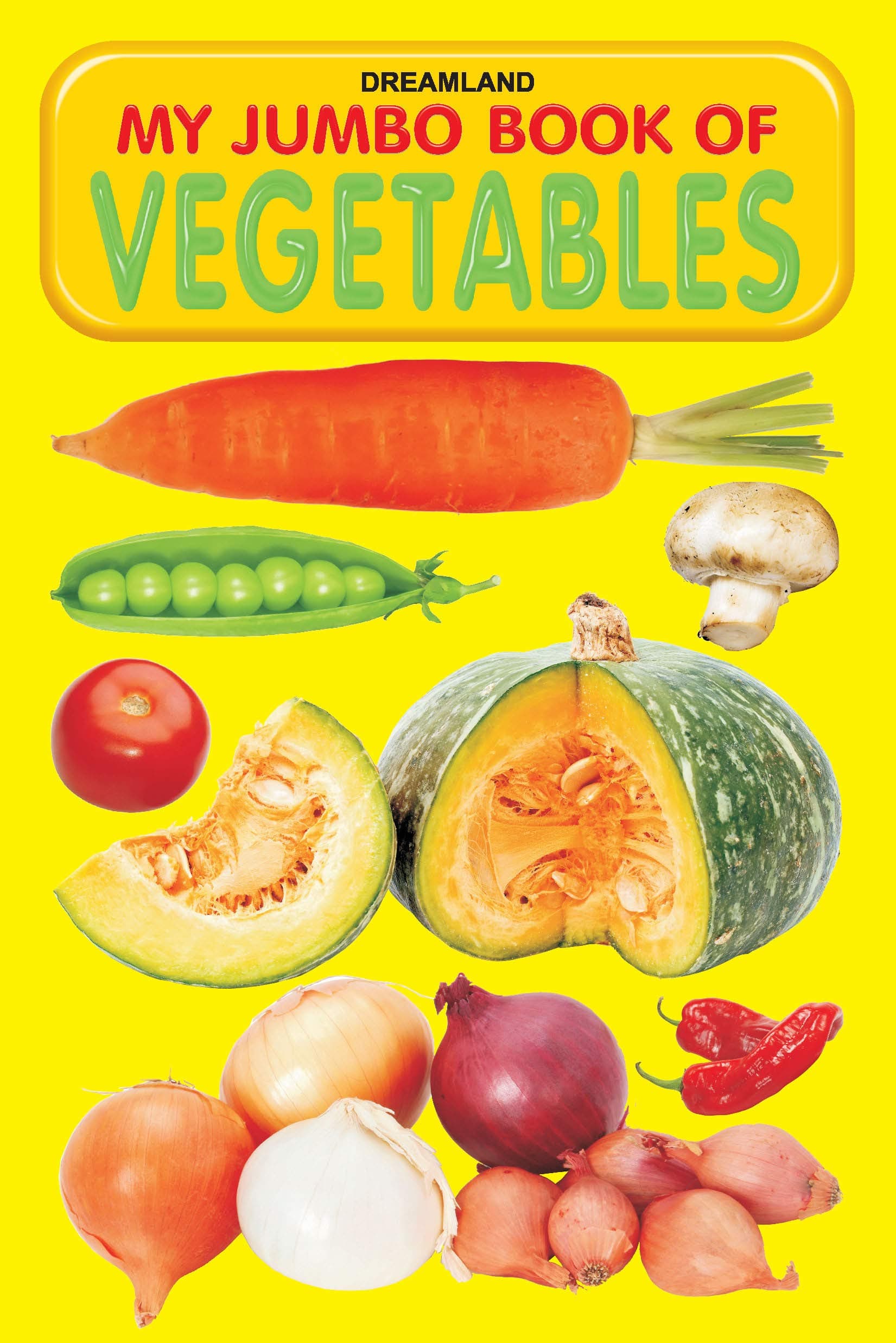 My Jumbo Book – Vegetables | A3 Size Early Learning Picture Book for Kids | Bright Illustrations of Common & Rare Vegetables with Names for Knowledge Building