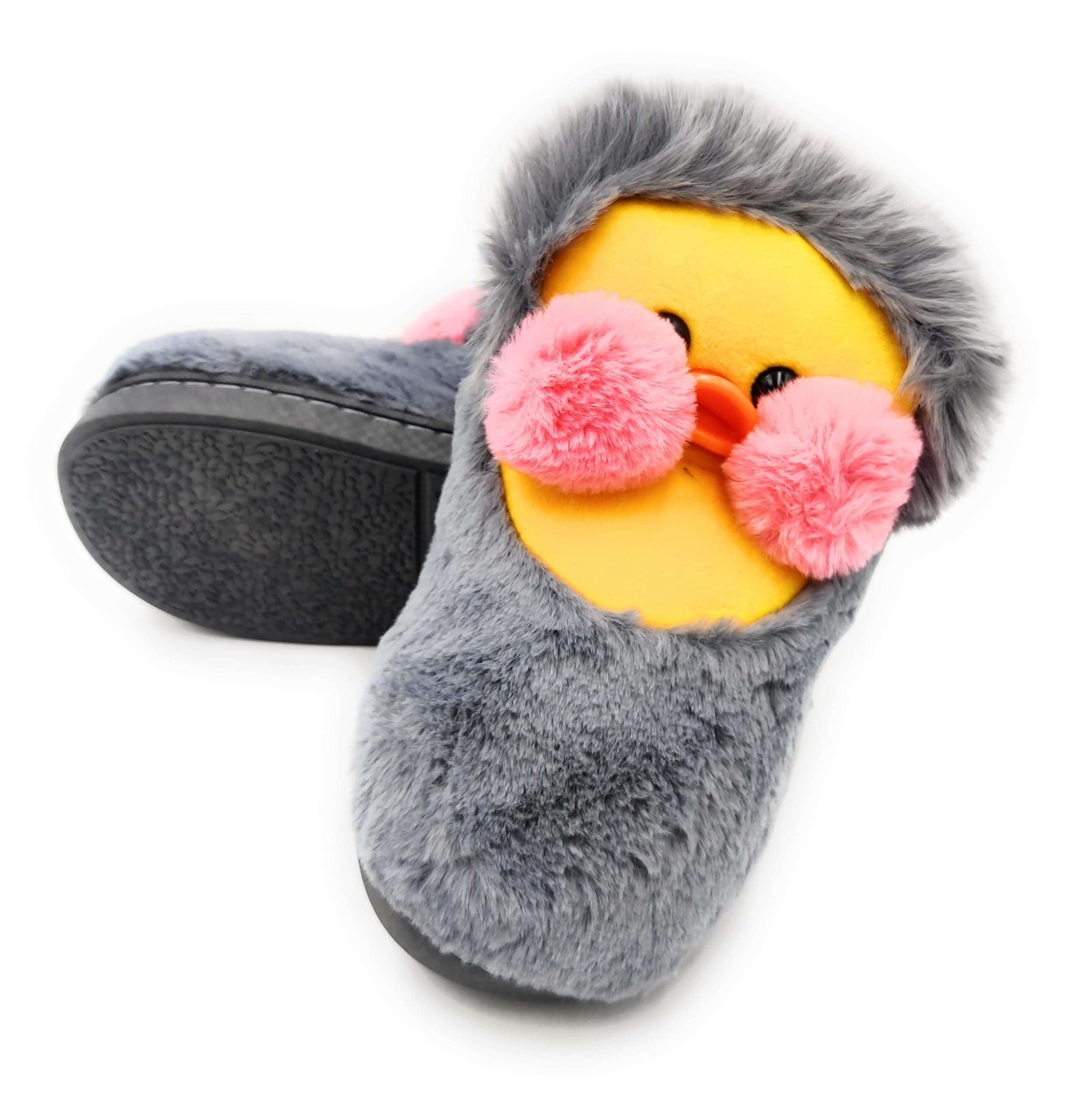 THE DDS STORE Slippers for Kids House Slippers Soft Plush Warm Slipper Anti-Slip Winter Fuzzy House Shoes Cartoon Animal Plush Indoor House Slip-on Shoes