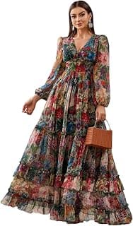 LITZO Dress for Women || Western Dresses for Women || One Piece Maxi Dress (L-29-31-1)