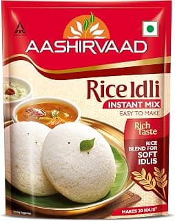 Aashirvaad Instant Mix Rice Idli, 200g Pack, 50 Rice Idlis in 3 Steps | Soft & Fluffy Idlis