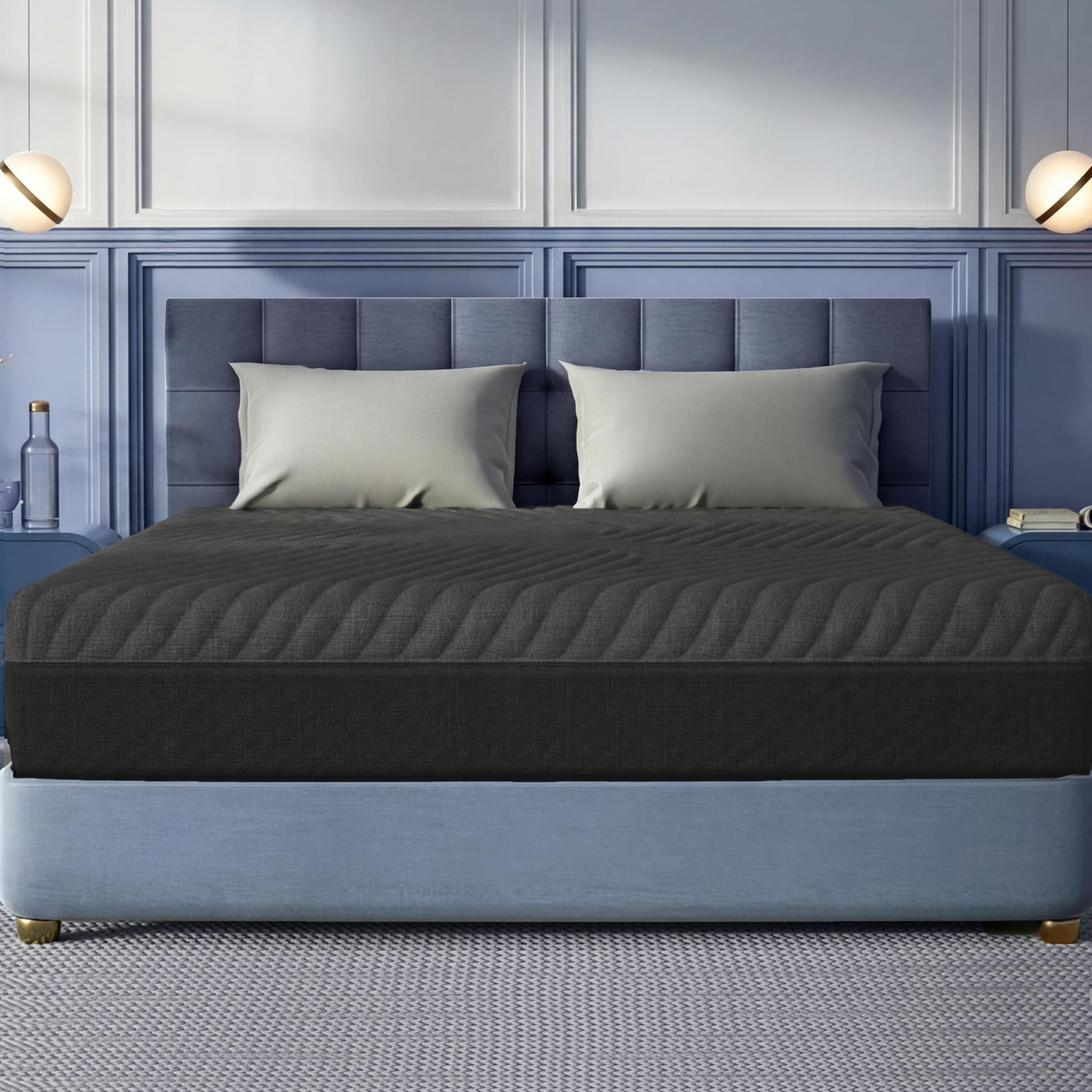 Wakefit XpertGrid Infiniti Mattress | Adaptive Cooling | 12 Years Warranty | King Size Mattress | 10-Inch Bed Mattress | 72x72x10 inches, Medium Firm, Black