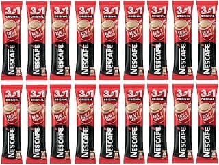 Nescafe 3 In 1 Original 18 Sachets Each Instant Coffee 17.5Gm, Powder, Box