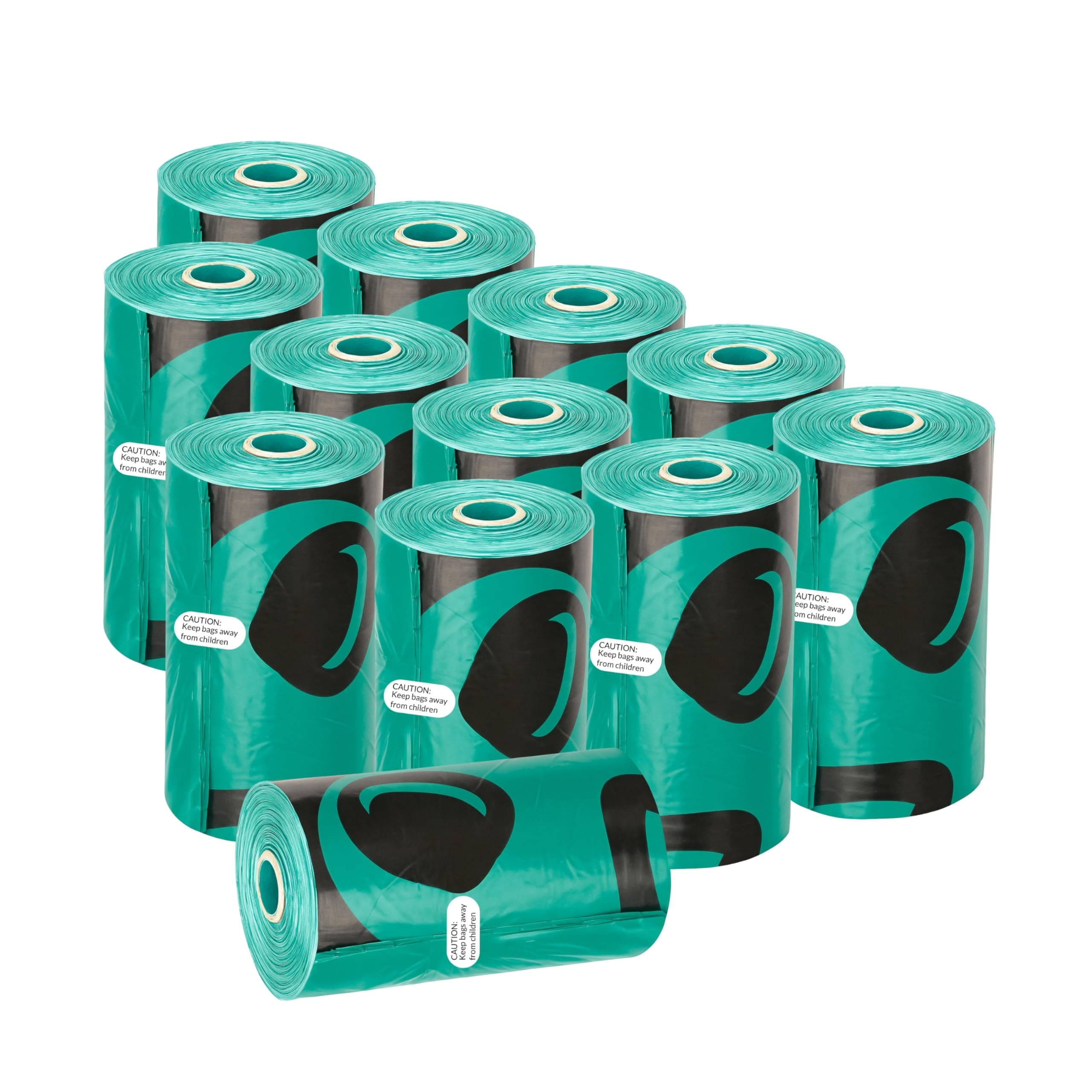 Foodie Puppies 15 Micron Extra-Thick Biodegradable Pet Poop Bags 180 Bags (12 Rolls x 15 Bags Per Roll) | Leak-Proof, Eco-Friendly, Dog & Cat Waste Disposable Pick-Up Bags (32cm x 22cm Poly Size)