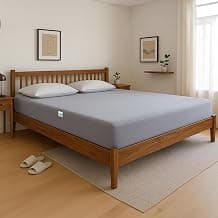Amazon Brand - Solimo Cotton Water Resistant Mattress Protector| OEKO TEX certified | Chemical Free| Waterproof & Hypoallergenic| 78"x72" - King Size, Grey