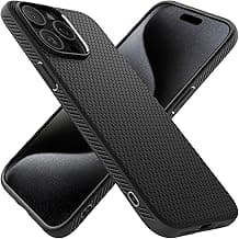 Spigen Liquid Air Back Cover Case for iPhone 15 Pro Max, Durable Protection, Air Cushion Technology - TPU | Matte Black | Back Cover