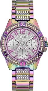 GUESS Round 40mm Silver Dial Analog Women Watch - GW0044L1