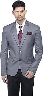FAVOROSKI Designer Men's Slim Fit Notched Lapel Single Breasted Solid Blazer