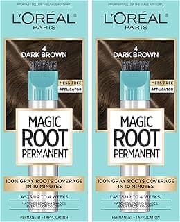 L'Oreal Paris Hair Mascaras & Root Touch Ups, 27 ml x 2,Brown