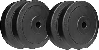 SIMRAN SPORTS 10KG (5KG x 2) Adjustable PVC Dumbbell Weight Plate Set – Heavy-Duty Home Gym Equipment for Men & Women | Durable & Easy-to-Use Plates for Strength Training & Fitness Workouts