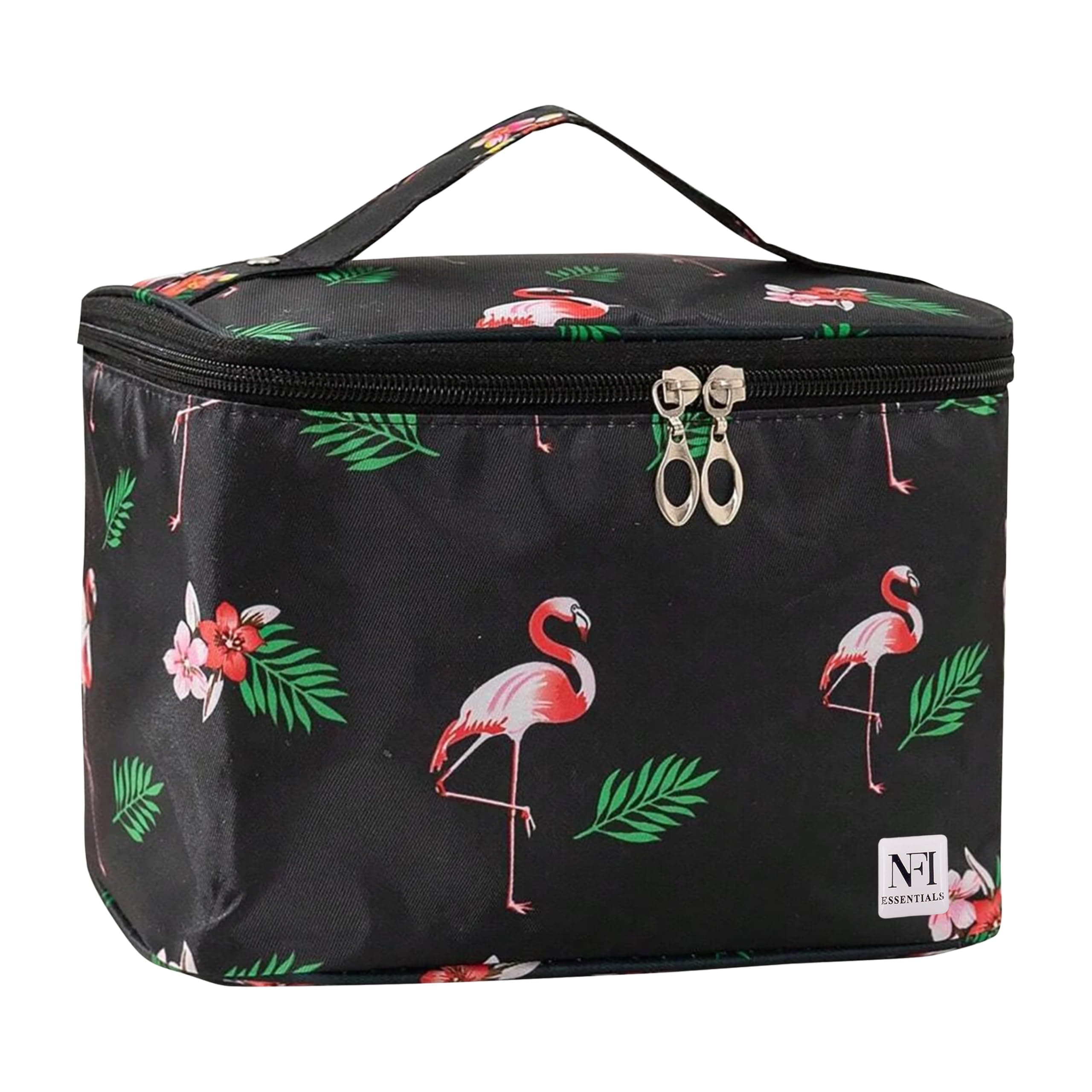NFI essentials Printed Cosmetic Organizer Bag, Makeup Bag for Women Toiletry Bag Makeup Organizer Make up Kit Travel Pouch Vanity Bag Pouch for Girls