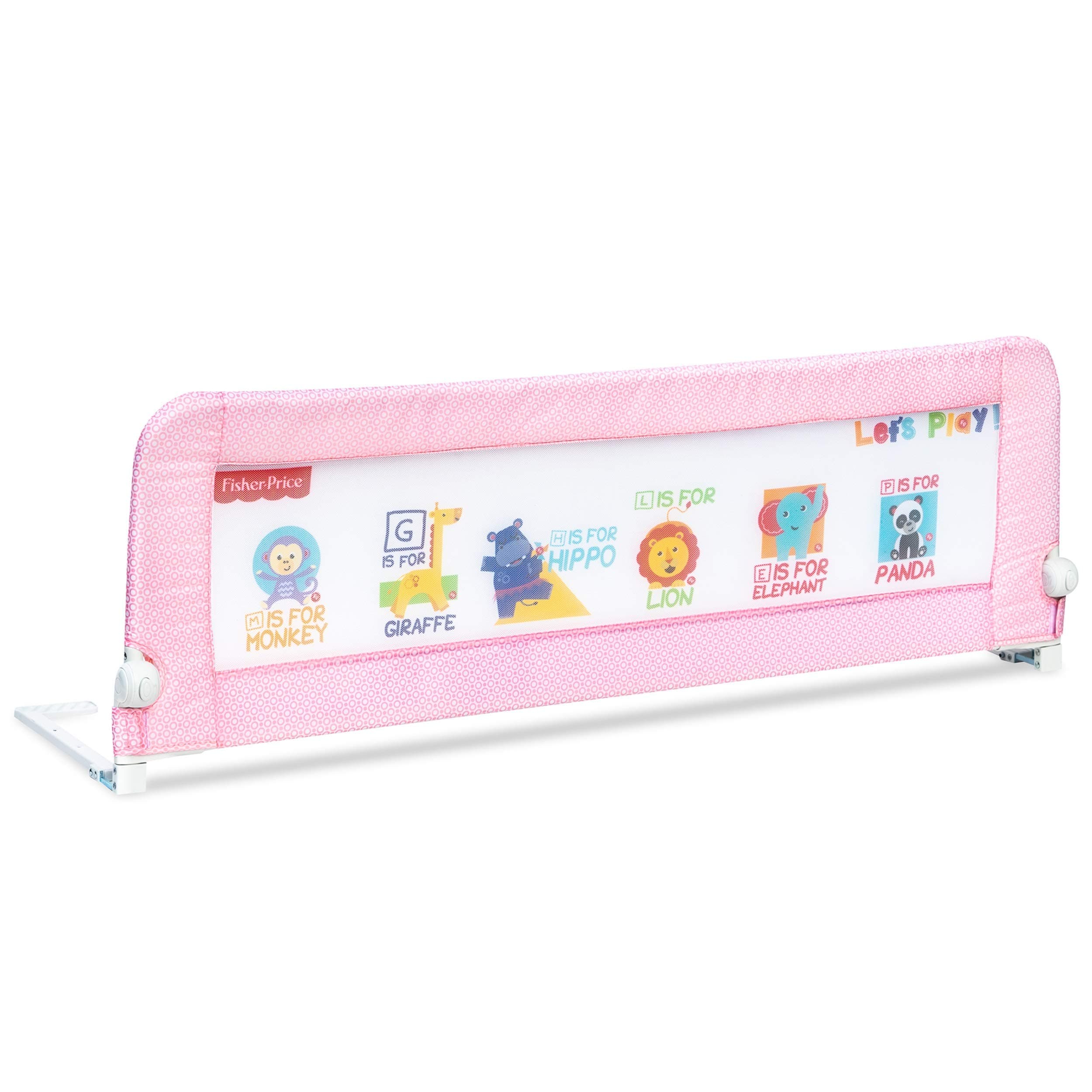Fisher-Price Bed Rail Guard for Baby Safety (180 cms. (6 feet), Pink)