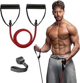 Slovic Resistance Tube [Upto 15 KG] | Resistance Band for Workout | Stretching Band for Exercise Band | Resistance Bands Set | Gym Equipment for Home Workout | Ideal for Men & Women