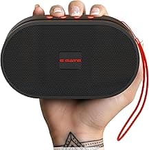 E GATE Atom S21 Bluetooth Wireless Speaker with Phone Stand | 5W | 52mm Driver, Bluetooth 5.2 | TWS Pairing, FM Radio, USB & mSD Card Support | Up to 10 Hours Playtime Portable Speaker (Black)