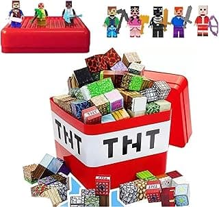 Lefan 148+ PCS Magnetic Building Blocks Set with 15+ Characters, Creative 3D Cube Construction Toy with Storage Box for Kids, Educational STEM Building Toy for Boys & Girls
