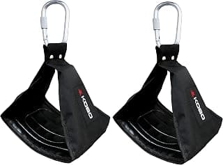 Kobo Power Ab Sling/Ab Straps Gym Training Padded Straps/Gloves Hooks Wraps Strap Home Gyms (Professional Heavy Duty)