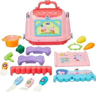 Amazon Brand - Jam & Honey- Peppa Pig Purse Kitchen Set | Toy for Kids Age 3+ Years