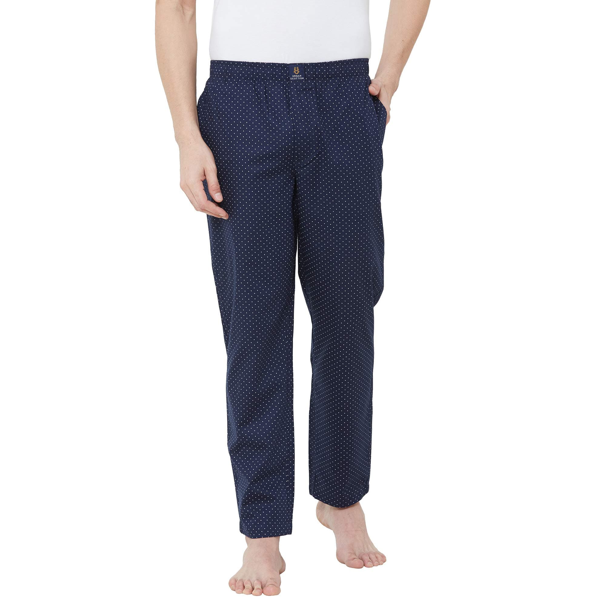 Urban Scottish 100% Cotton Comfortable Men's Lounge Pants Leisure-Wear with an Elastic Waist-Band and Regular Fit -Machine Washable Stay at Home Pyjama - Expert Featuring A Plush to The Touch Feel