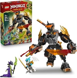 LEGO NINJAGO Cole’s Mission Mech & Dragon Zane - Ninja Toys - Playset with 3 Minifigures - 71854