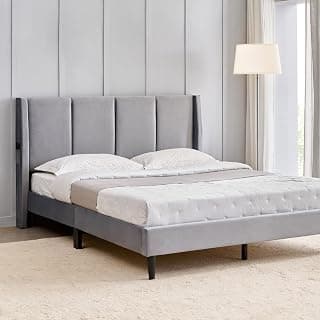 Home Centre Helios - Bravo | Engineered Wood | King Beds | Grey | 1 Year Warranty