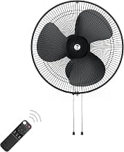 atomberg Renesa | 400mm BLDC Wall | Silent Operation | Home, Office | 35W | Save ₹400 every summer | Remote with Oscillation, Timer, Sleep modes | 2 Yrs Warranty | Midnight Black