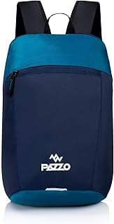 PAZZO Small Bag For Daily Use - 1 Compartment Mini Backpack For Hiking Camping Rucksack (Blue, 12)